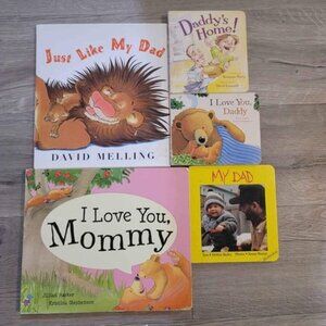 toddler baby mommy and daddy books. hard cover books lot of 5.